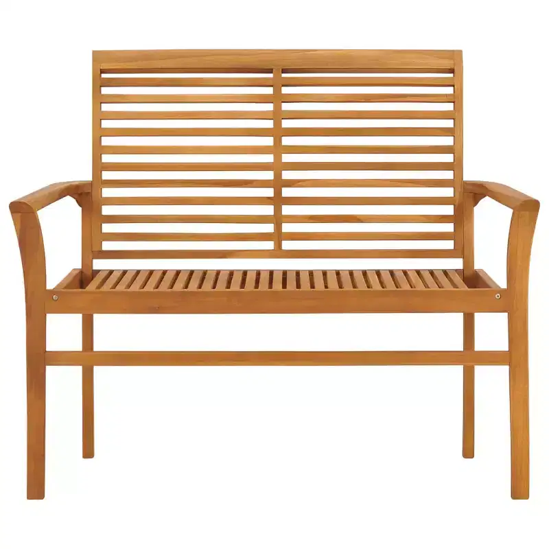 Garden Bench Teak Brown Fine sanded teak hardwood 44.1 in Durable