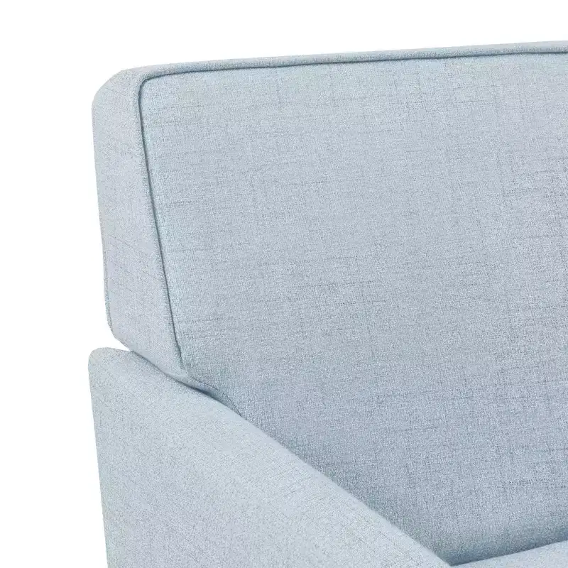 Slipcover Accent Armchair – Track Arm, Skirted Base, Removable Cushion