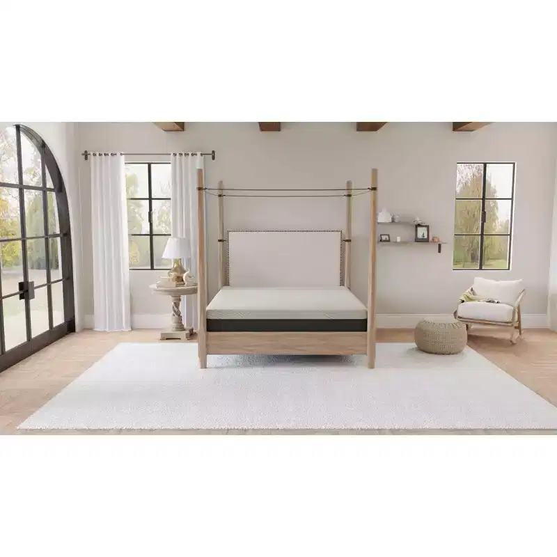 Okak Gel Memory Foam Mattress, Mattress in a Box with Anti-Microbial Cover, Breathable Mattress with Open Cell Foam for Home