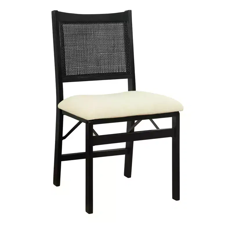 Rubberwood Foam Upholstered Folding Chair 19.75