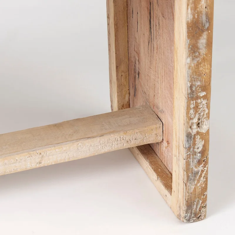 Solveig Light Brown Reclaimed Wood Bench - 47W x 13D x 18H