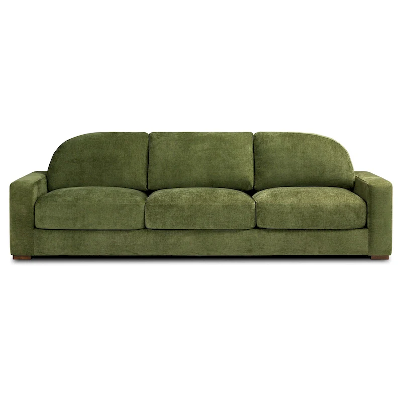 Fano 99 Sofa in Distressed Green Velvet