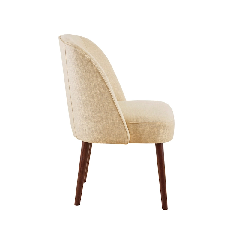 Madison Park Larkin Natural Rounded Back Dining Chair - 22.25w x 24.5d x 34.6h