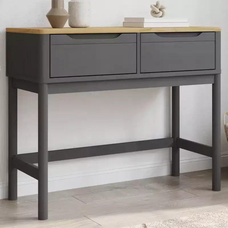 Console Table Storage Living Room Hallway Furniture Solid Wood Pine
