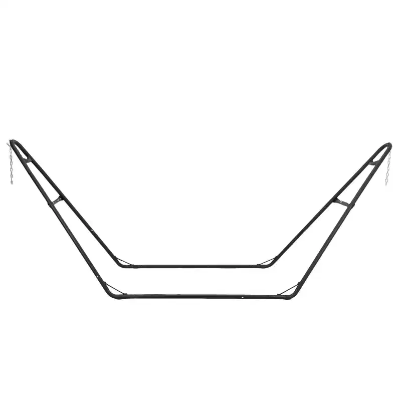 Acekool Universal Double Hammock Stand, 550 lb Capacity Heavy Duty Metal Hammock Stand for 914 ft Hammocks, Outdoor Patio, Black