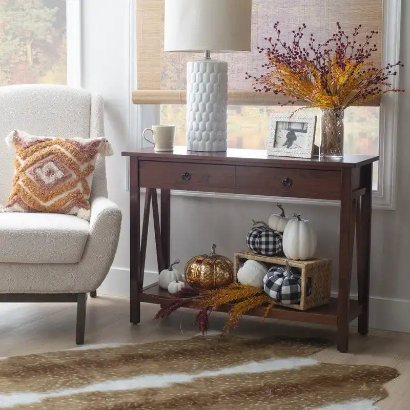 Antique Tobacco Console Table