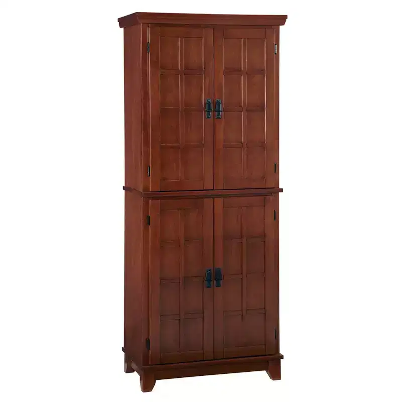 Crafts Pantry Cottage Oak : Traditional Hardwood Kitchen Storage, 4-Door, 4-Shelf