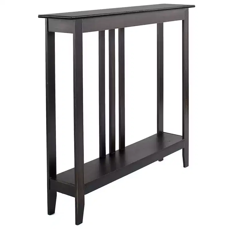 The Lakeside Collection Narrow Entryway Wood Console Accent Table - 32H -