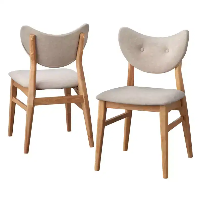 Set of 2 Mid-Century Modern Dining Chairs