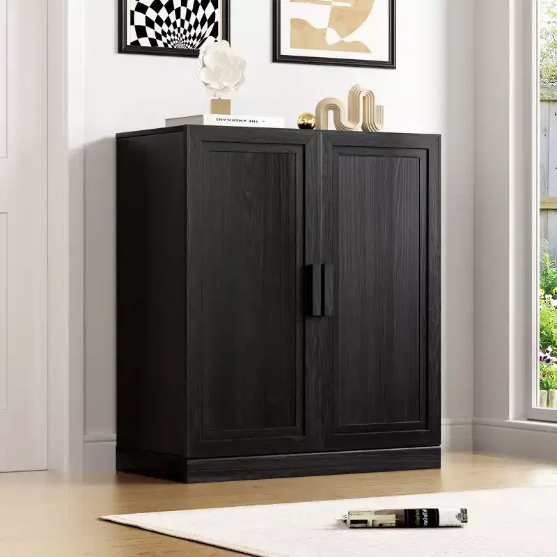 n Accent Storage Cabinet - Versatile Organizer with Adjustable Shelves and Cable Management