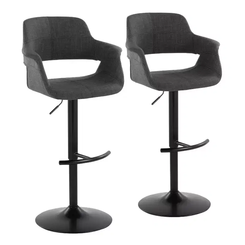 Set of 2 Vintage Flair Adjustable Barstools - LumiSource