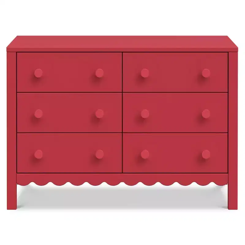Scallop 6-Drawer Dresser