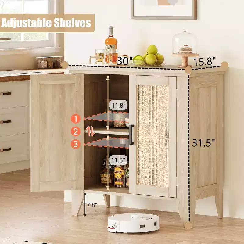 L-Shaped Corner Desk with Storage Shelves, Home Office Computer Desk with Hutch