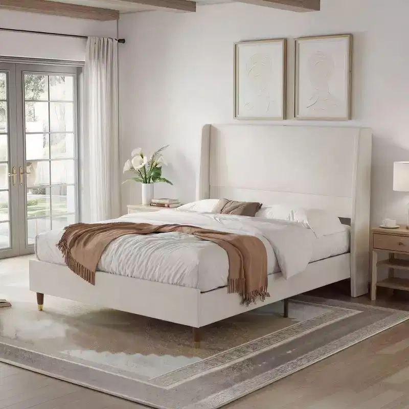 Ora Maison Modern Upholstered Storage Bed
