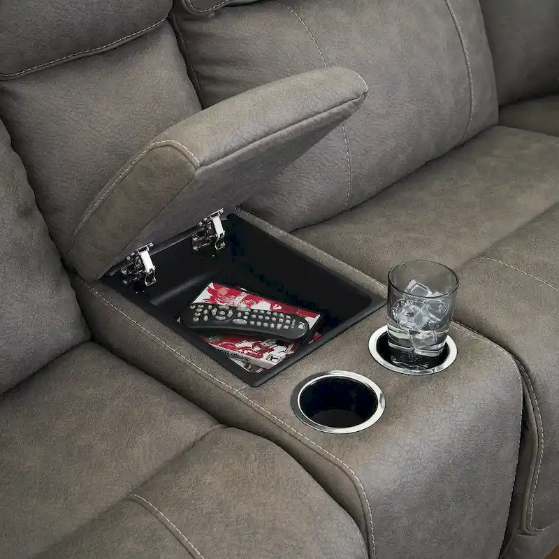 Starbot Gray Power Reclining Sectional - 112W x 112D x 42H