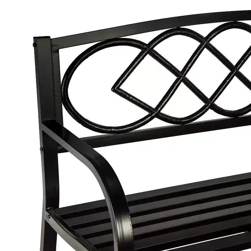 Evergreen Celtic Knot Garden Bench