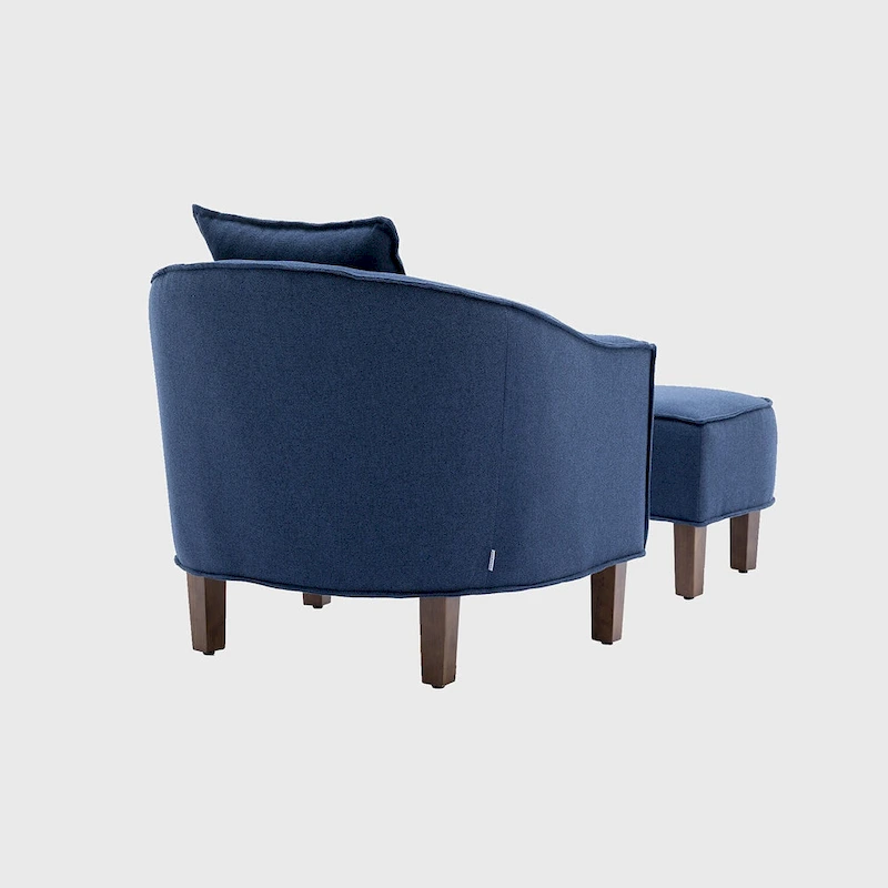 Accent Chair with Ottoman