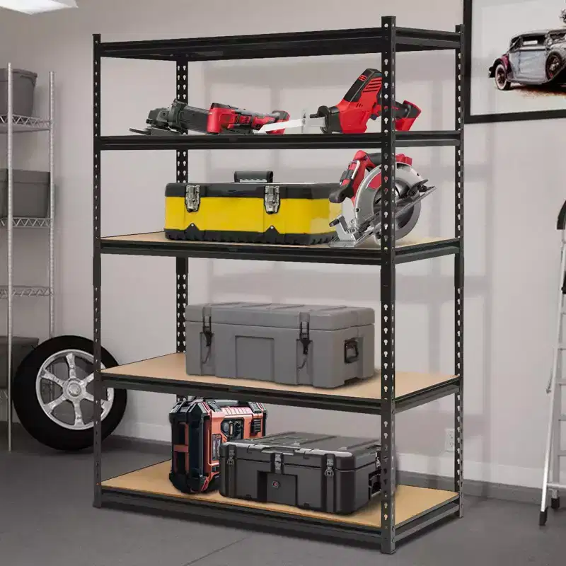5-Tier Garage Shelving Units,Metal Heavy Duty Adjustable Storage Shelves,Loads 3000 LBS,Adjustable Garage Storage Shelving,Metal Storage