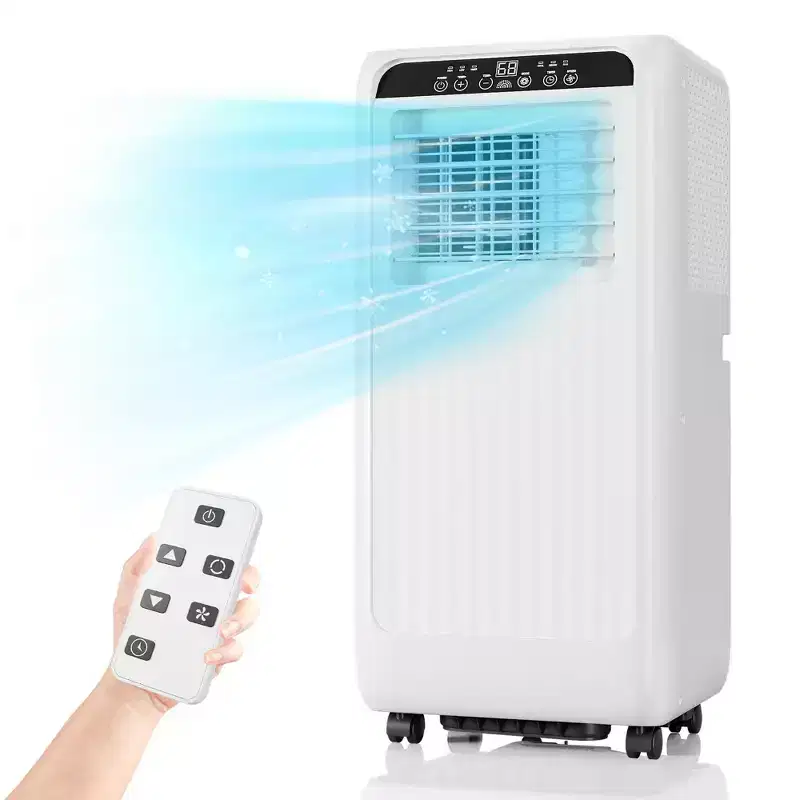 8000BTU Portable Air Conditioner with Efficient Cooling, Compact and Lightweight Design for Easy Portability, Ideal for Small to Medium Rooms
