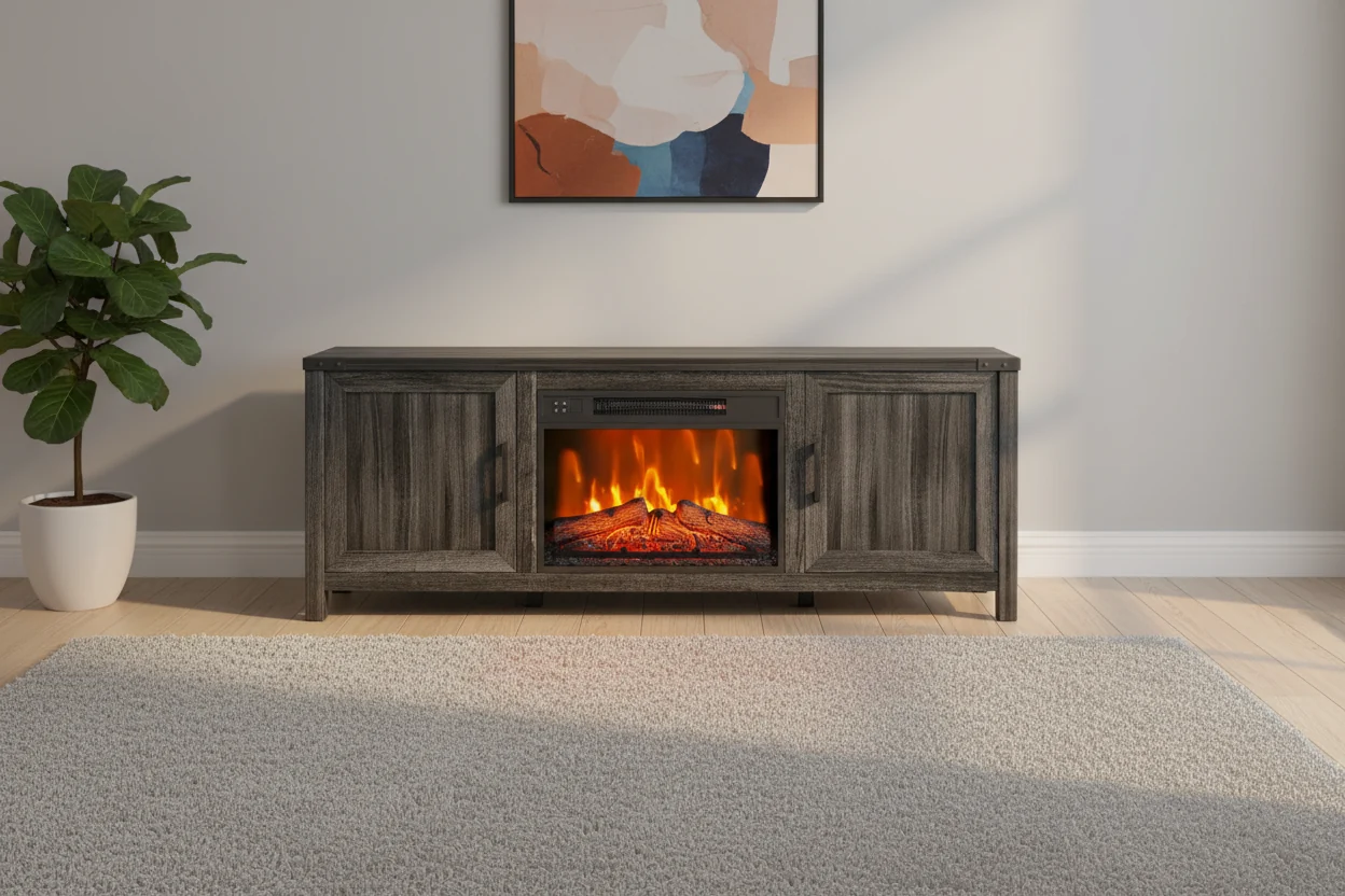 Electric Fireplace TV Stand for TVs up to 65 Inches
