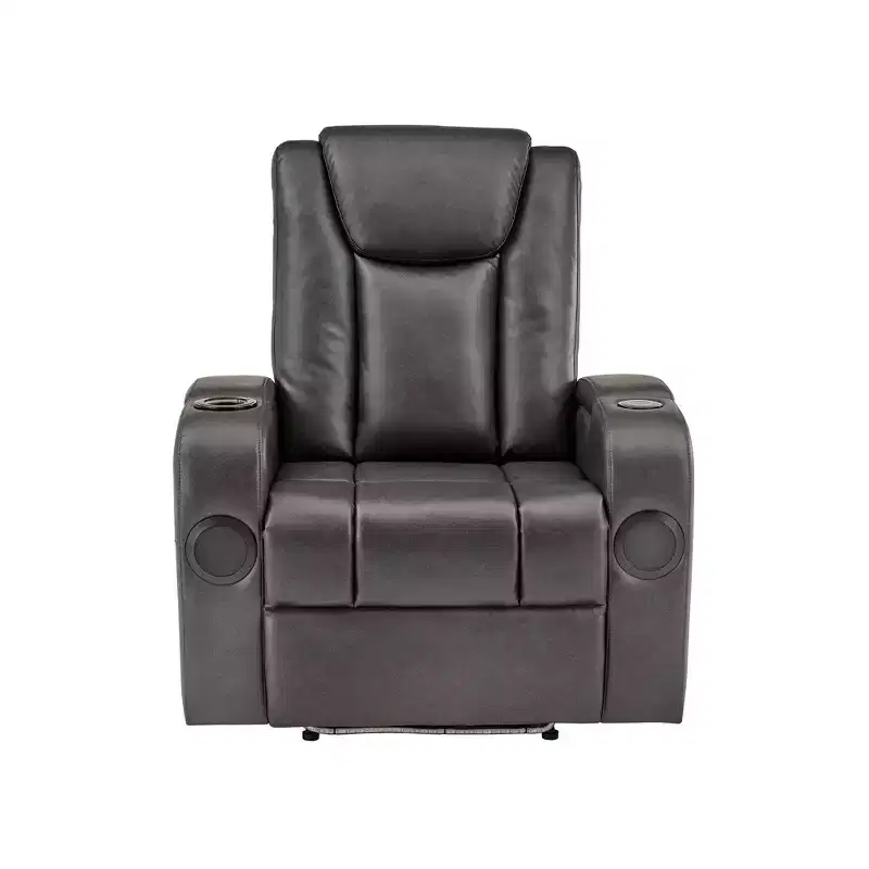 Accent Chair with USB/Wireless Charger & Speaker - Grey
