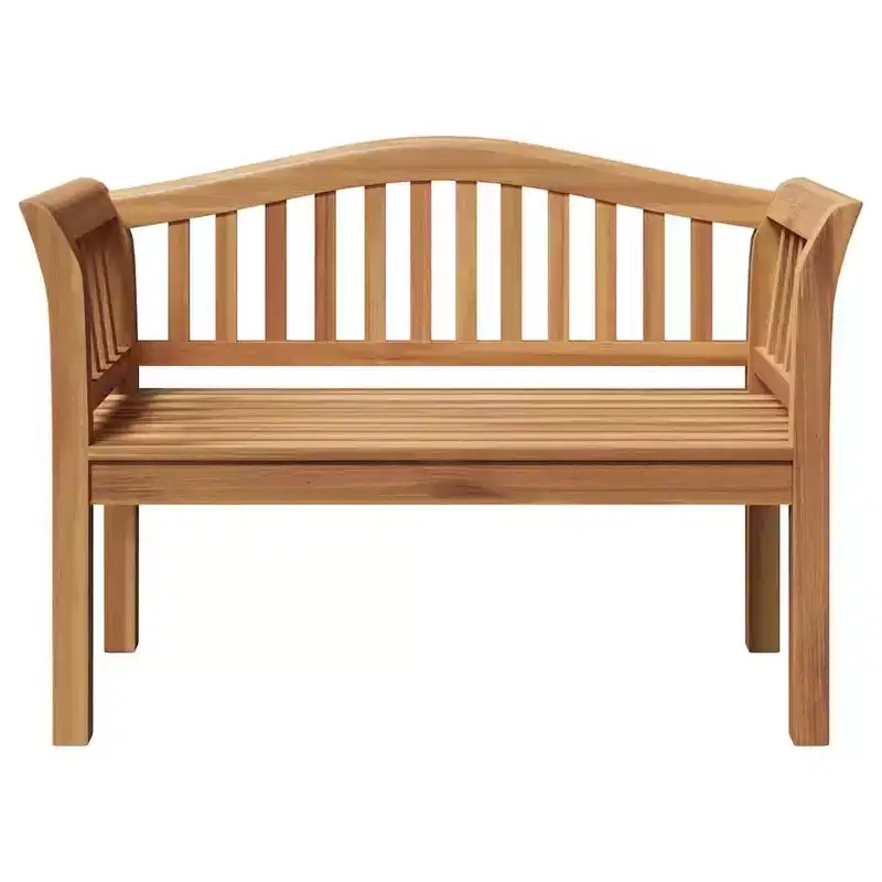 vidaXL Bench Brown 47.24 x 21.06 x 33.46 in Solid Teak wood
