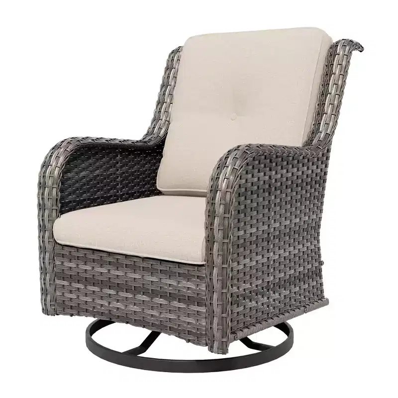 UPTIOT Outdoor Swivel Rocker Patio Chair