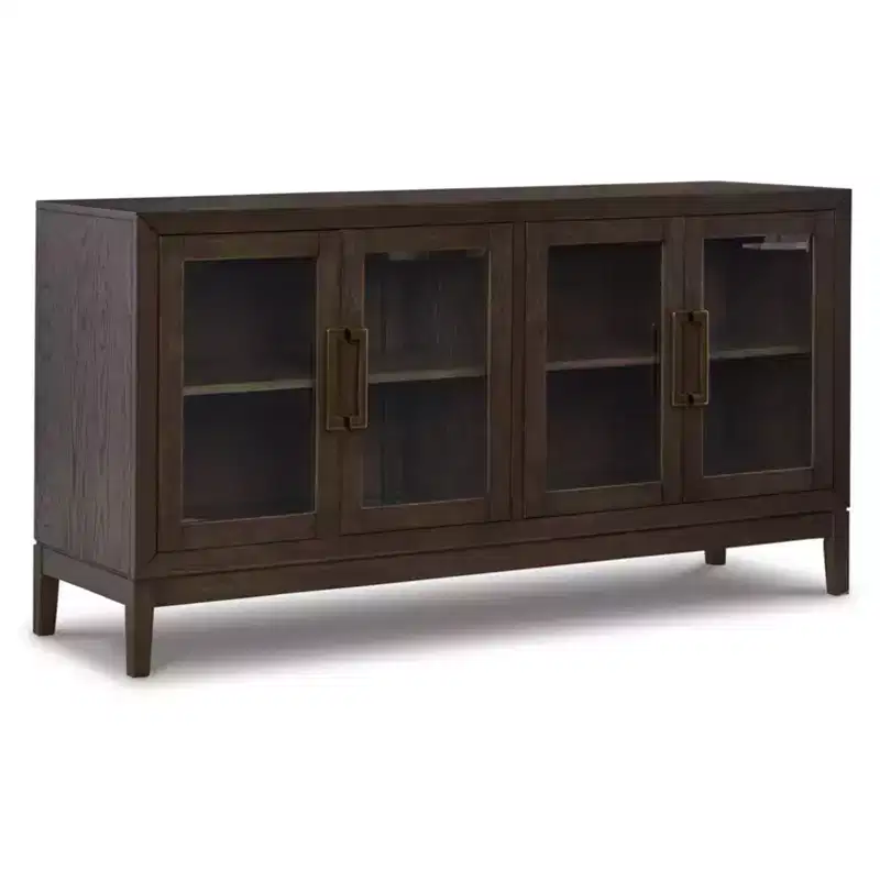 Brown & Beige Dining Server Buffet Sideboard with Storage