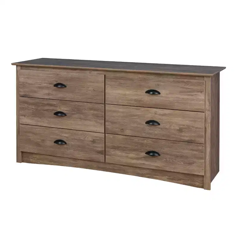6 Drawer Dresser Drifted Gray