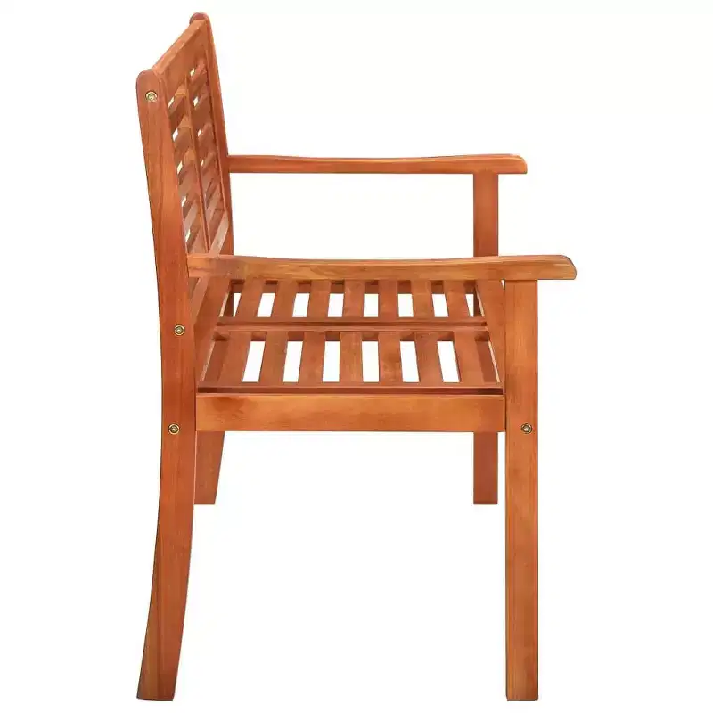 3-Seater Garden Bench - Solid Eucalyptus Wood