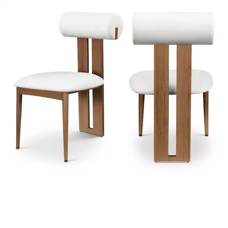 Meridian Furniture,Dario Vegan Leather Dining Chair, Set of 2