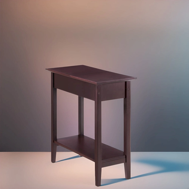 Stylish Slim End Table, Narrow Nightstand, and Skinny Bedside Table