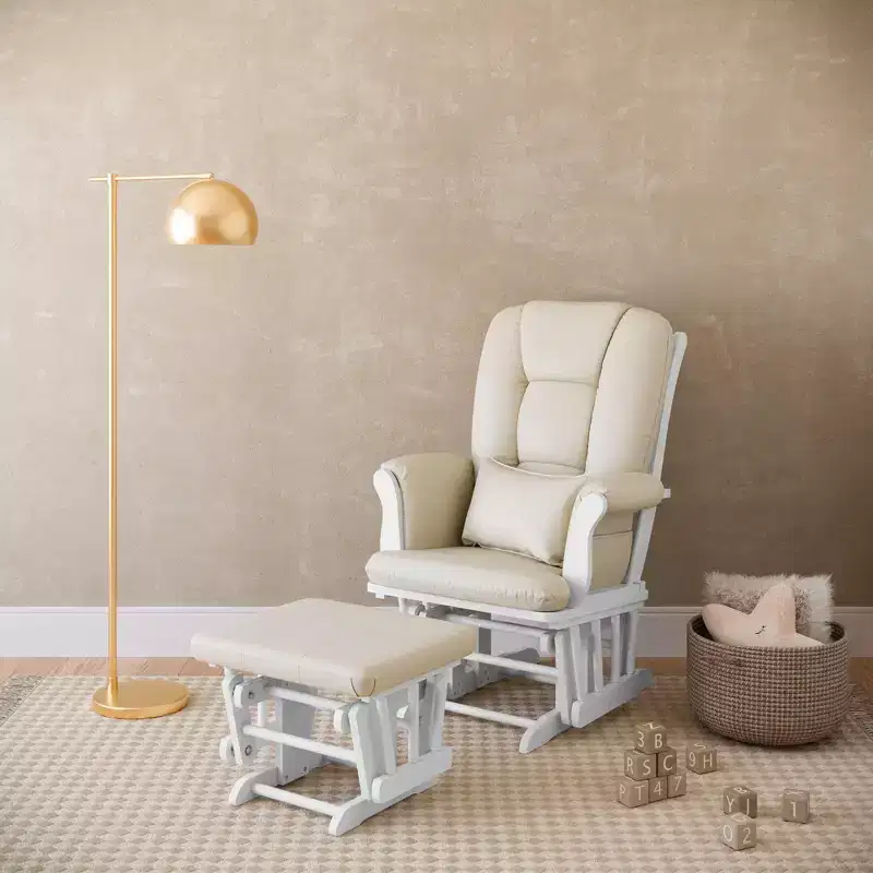 Nursery Glider Rocking Chair and Ottoman