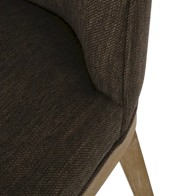 Camas Fabric Upholstered Wood Dining Chairs (Set of 2) by Christopher Knight Home
