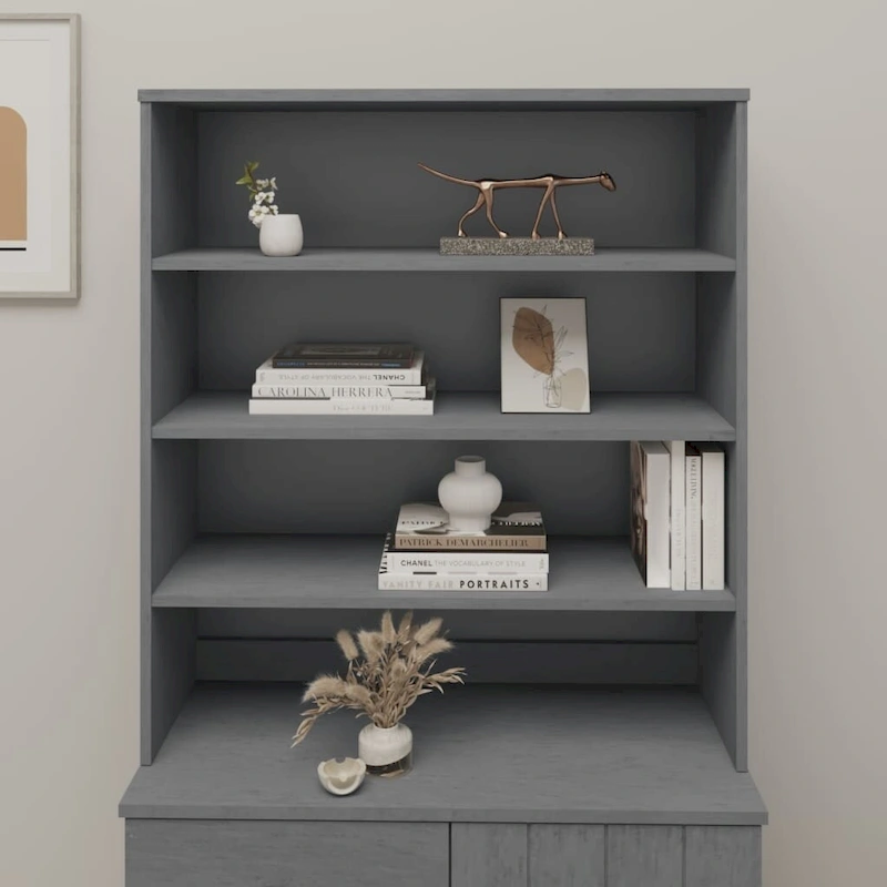 vidaXL Cabinet Top for Highboard Sideboard for Hallway HAMAR Solid Wood Pine - 35.4x11.8x39.4