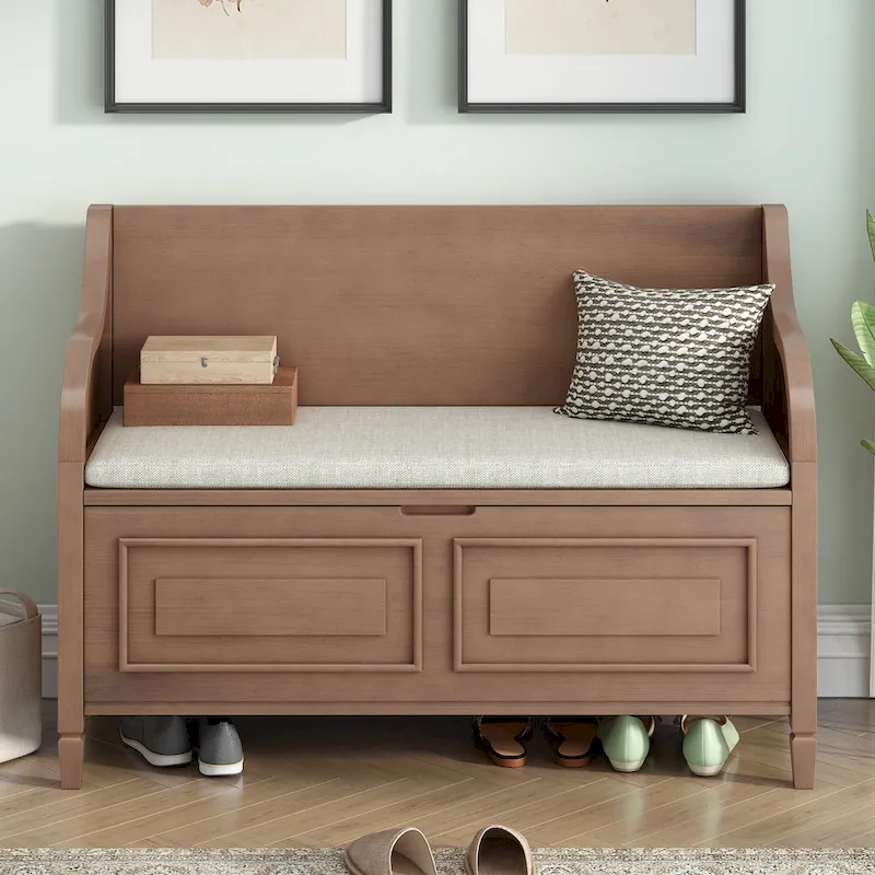 Solid wood Entryway Bench