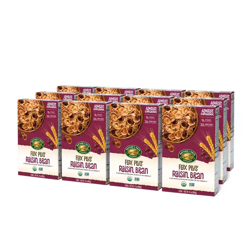 Nature's Path Organic Flax Plus Raisins Cereal 12pk/168oz