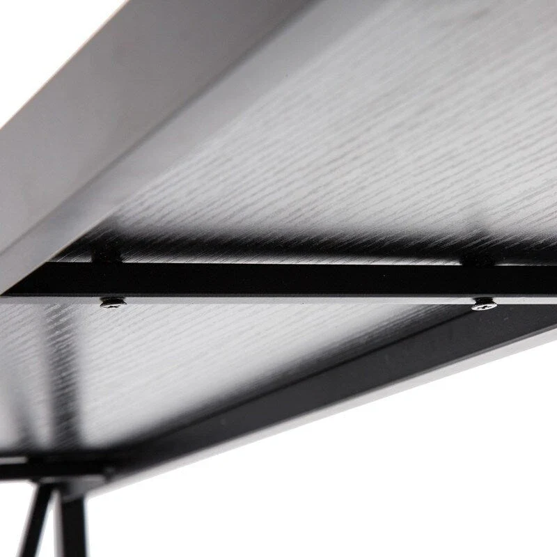 Triamine Board Cross Iron Frame Narrow Console Table