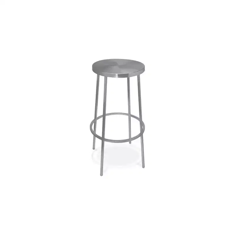 Meridian Furniture,Tyson Silver Iron Bar Stool
