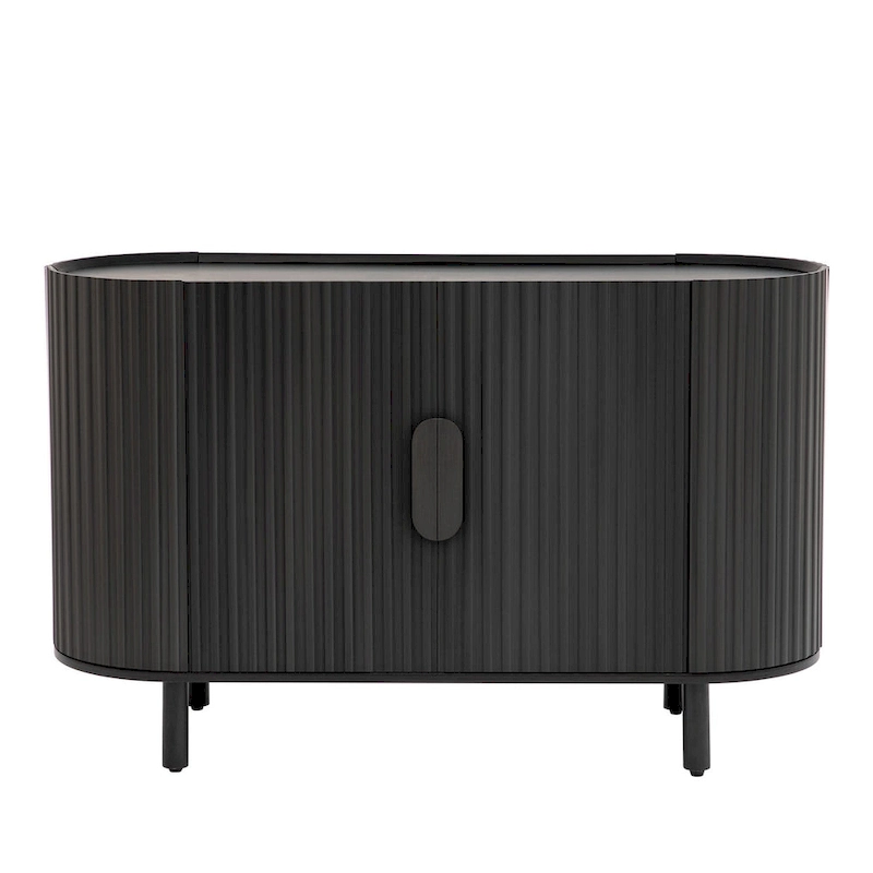 Merax Curved Design Light Luxury Sideboard with Adjustable Shelves