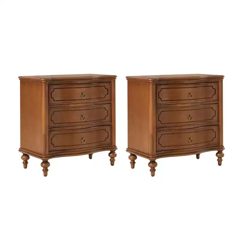 Linus 3-Drawer end table Set of 2| ART OF LIVING DESIGNS
