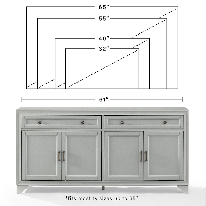 Crosley Tara Sideboard - 15x61x29.63