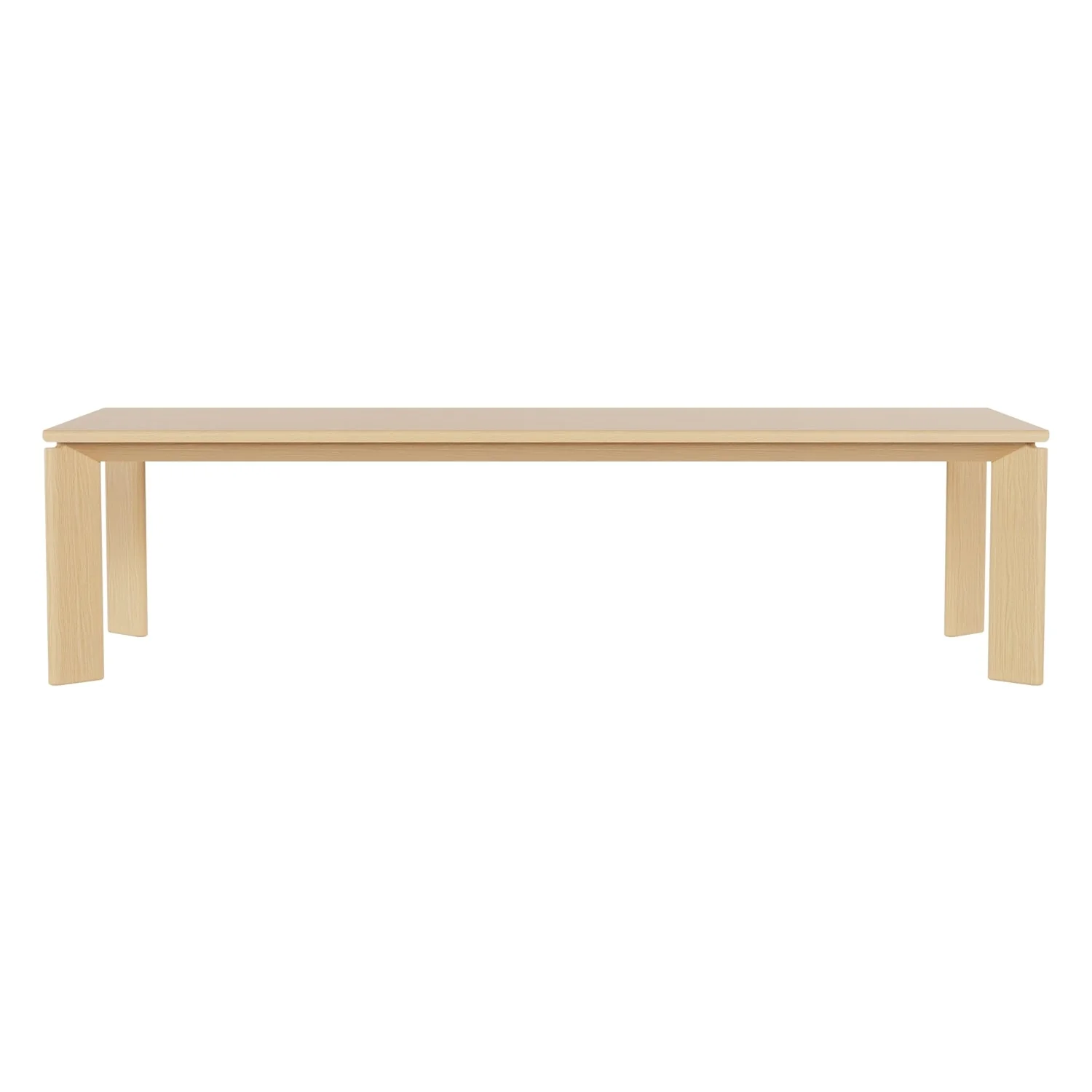 Sophisticated Solid Oak Dining Table with Textured Natural Finish for Dining Rooms