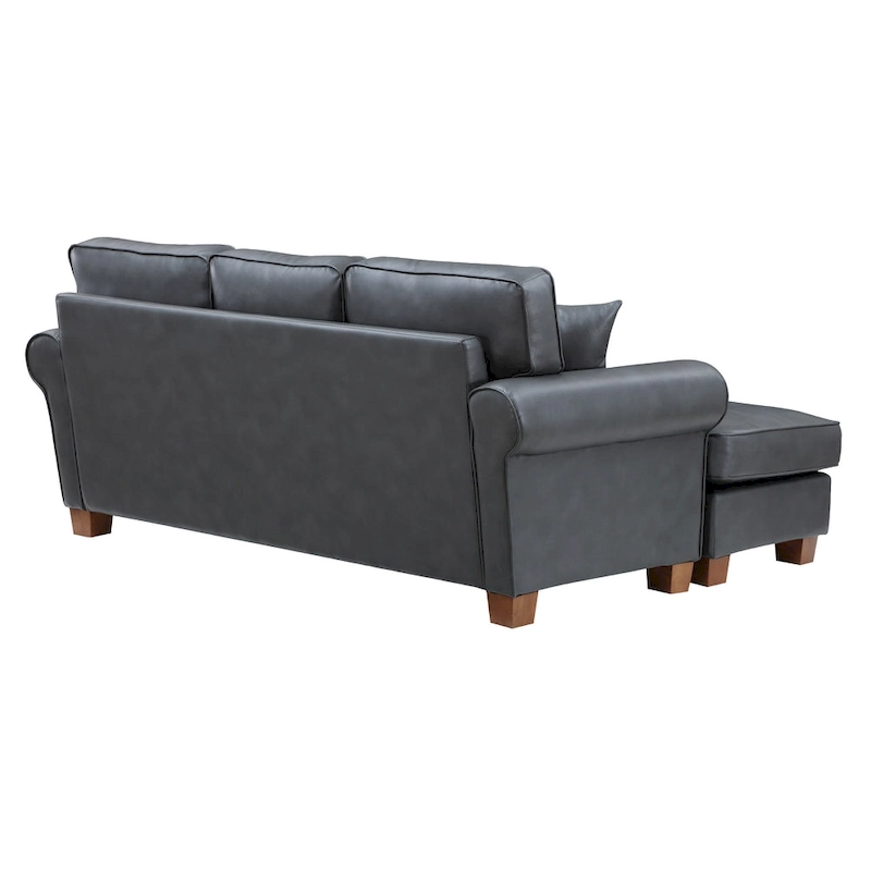 Rylee Rolled Arm Sectional with Pillows