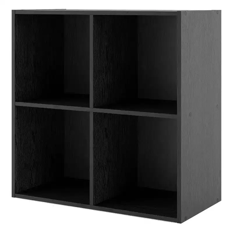 24/7 Shop At Home 24" Silkpath Modern 4 Cube Stackable and Modular Bookcase