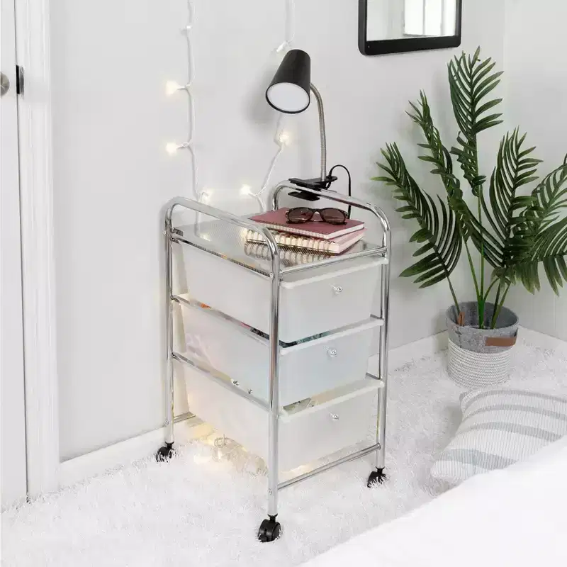 3-Drawer Rolling Storage Cart