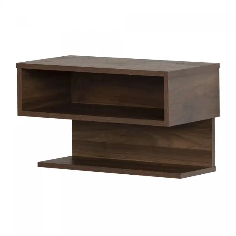 Floating Nightstand - Natural Walnut