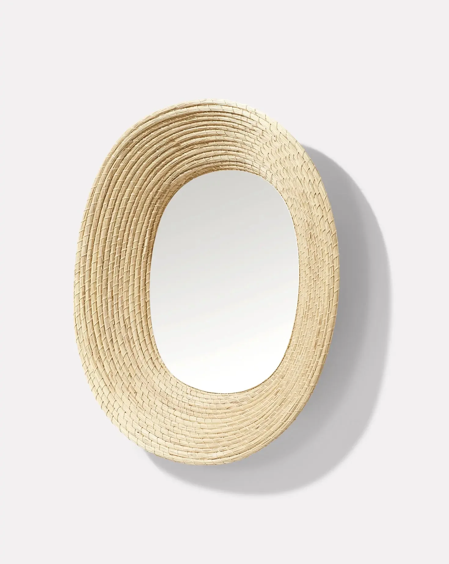 Raw Natural Wall Mirror Oval