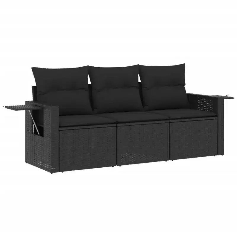 vidaXL Garden Sofa Set PE Rattan Medium Foldable Garden Sofa Set