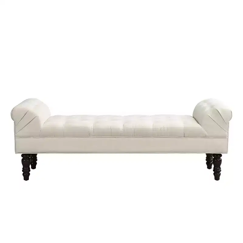 Kate Modern Upholstered Button Tufted Bench